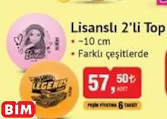 LİSANSLI 2’Lİ TOP